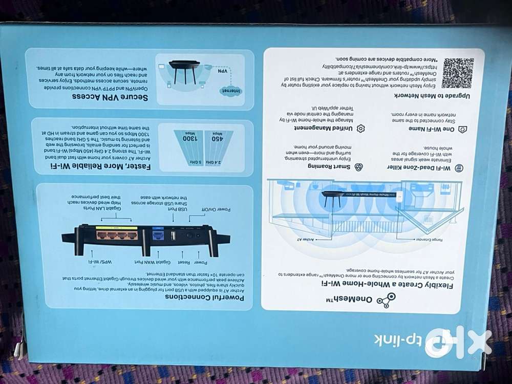 TP link AC1750 mesh wifi router -Archer A7
