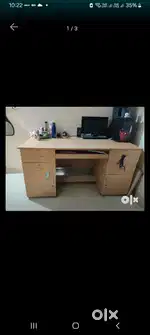 Huge working table with storage drawers