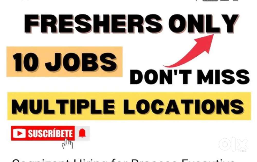 Job for freshers staff hiring male female