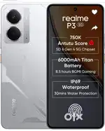 Selling Realme P3 - 5G mobile, 8/128 version. Silver colour.