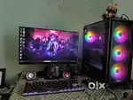 Full gaming pc setup one year old pc