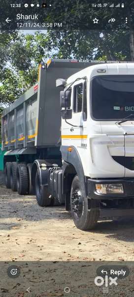 2023 model tata Zigna 18 wheel trailer tipper