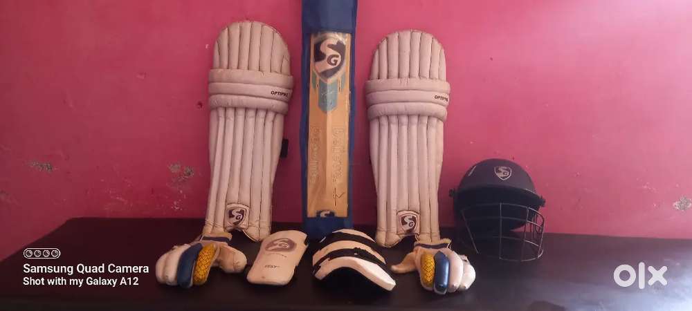 Premium SG Cricket Kit– Signed Bat by Jitesh Sharma  Rare Collectible