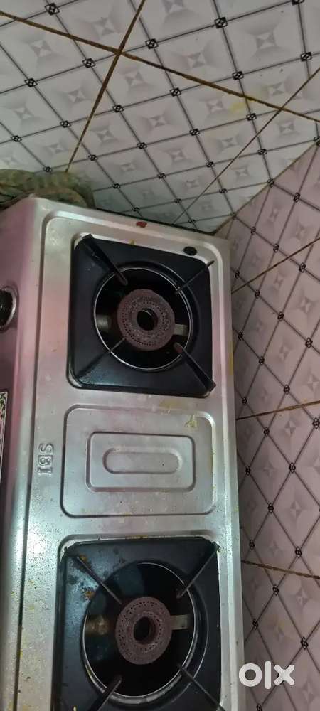 Indene gas with double burner stove