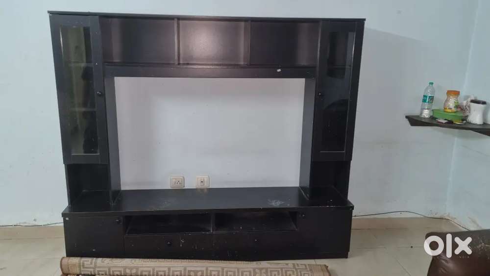 Tv unit with side tall unit