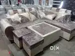 Brand new sofa L safe with santer table