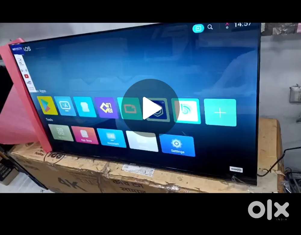 40 inch smart android led tv with 600 live channel free voice remote