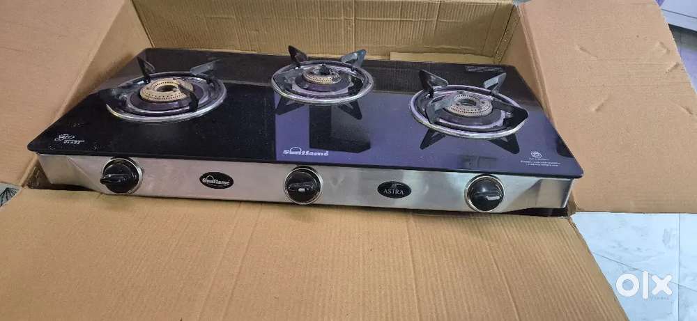 Brand new sunflame 3 burner gas cook top with absolutely new condition