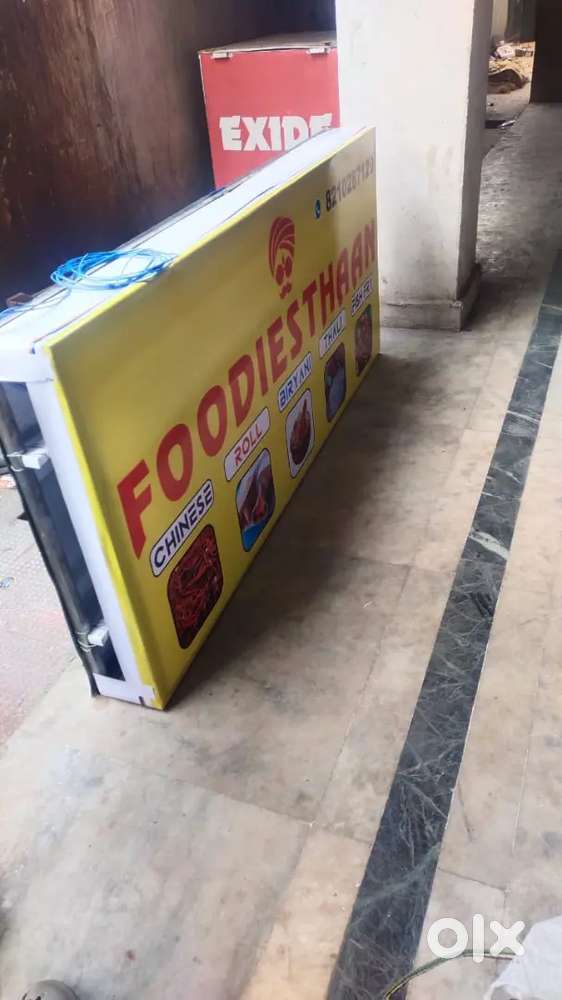 Glowshine board one sided for shops