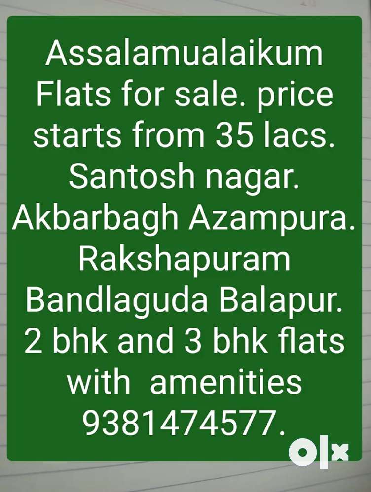 New and resale flats available at best price.