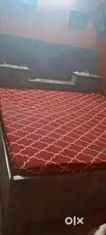 Strong Wooden Box Bed with Storage – Excellent Condition