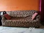 6 Seater Leather sofa is available for sale, negotiable