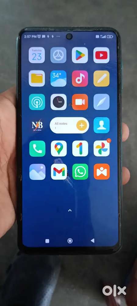 Redmi Note 9 Pro Max. 6/128, Full Condition me hai,original charger ha