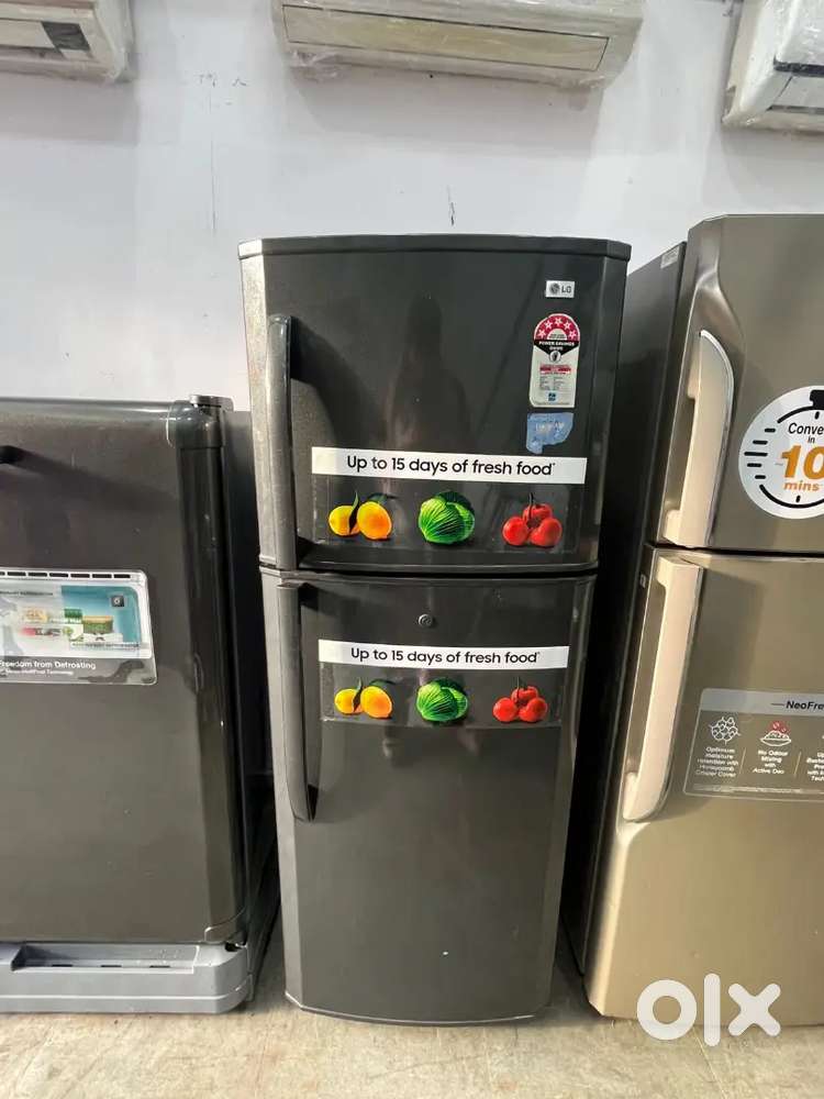 Double door fridge with warranty good condition