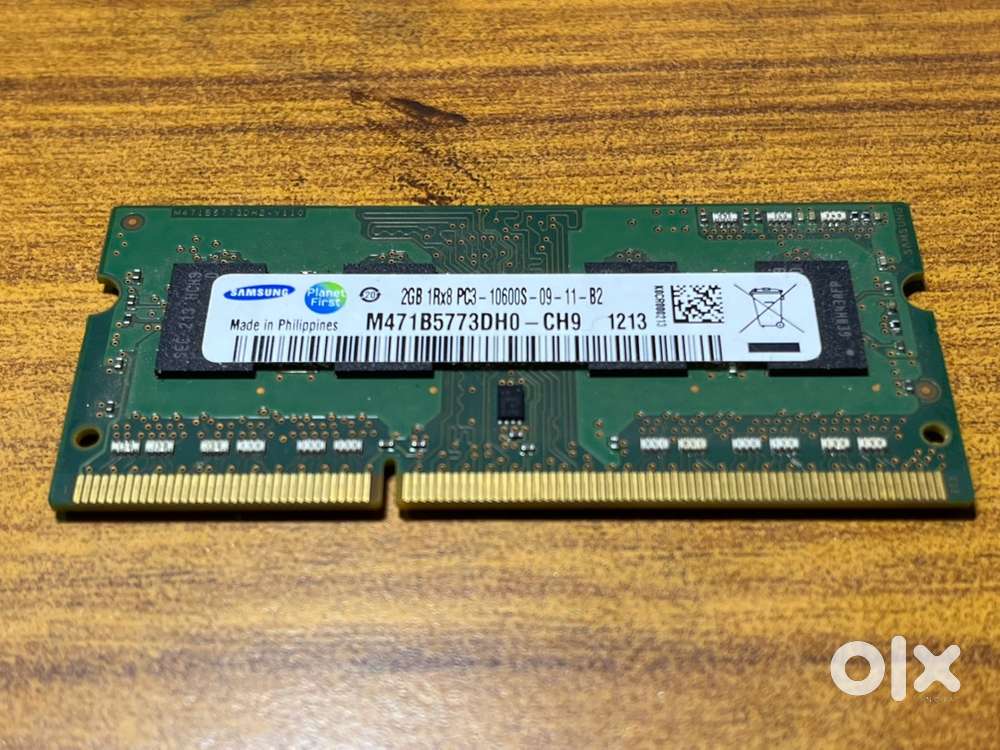 Samsung 2GB DDR3 Laptop RAM  1333MHz  Working Condition