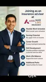 Work from Home/Part time Job as Max Life Insurance Advisor