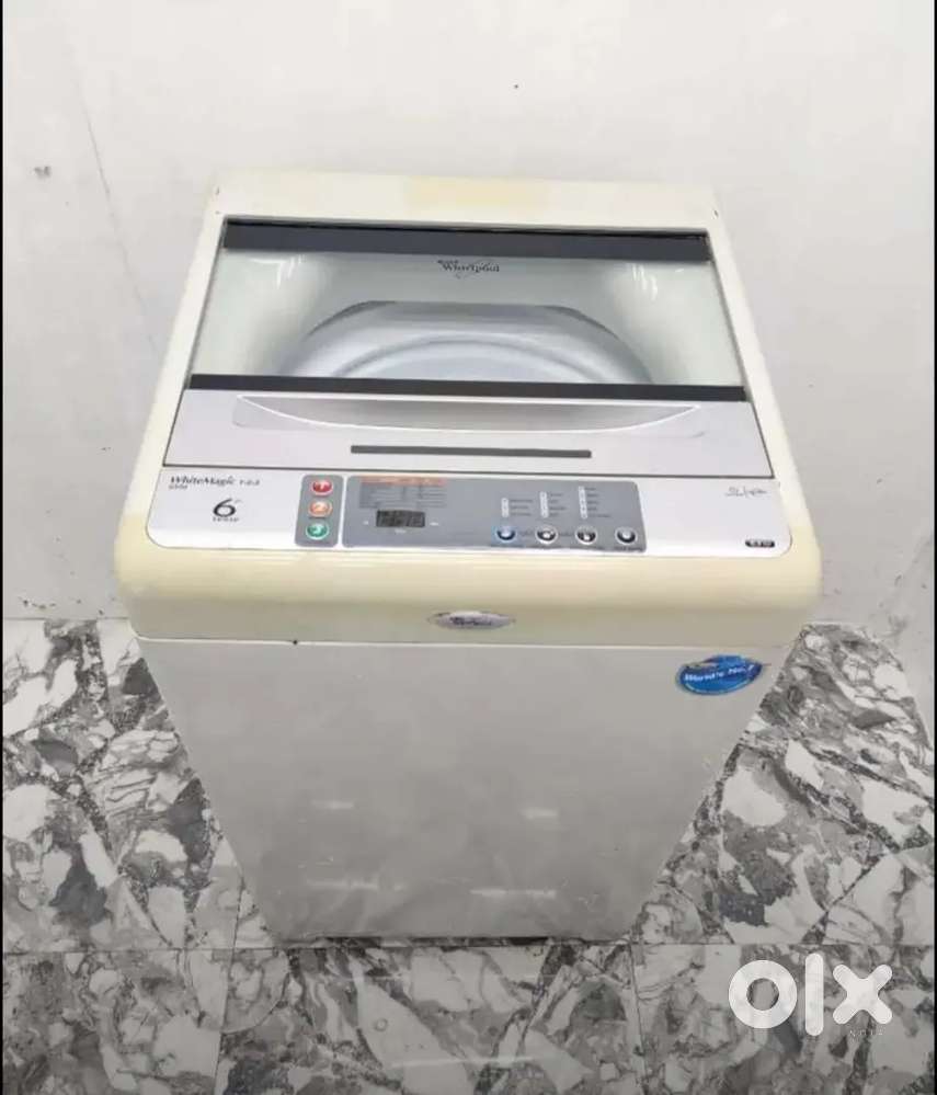 Whirlpool white magic 123 top load washing machine white colour. Mlo10