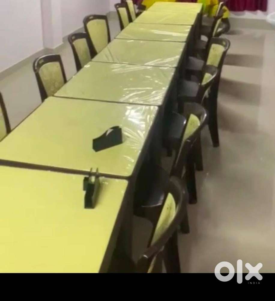 Deccan, Square table and chair set of 15. price can be negotiated