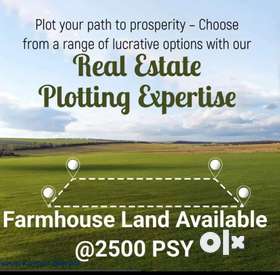 आप सभी के लिए हम लेकर आये है एक शानदार निवेश प्रोपर्टी जो आपके लिए फार्म हाउस और खेती के लिए बेहतरिन...