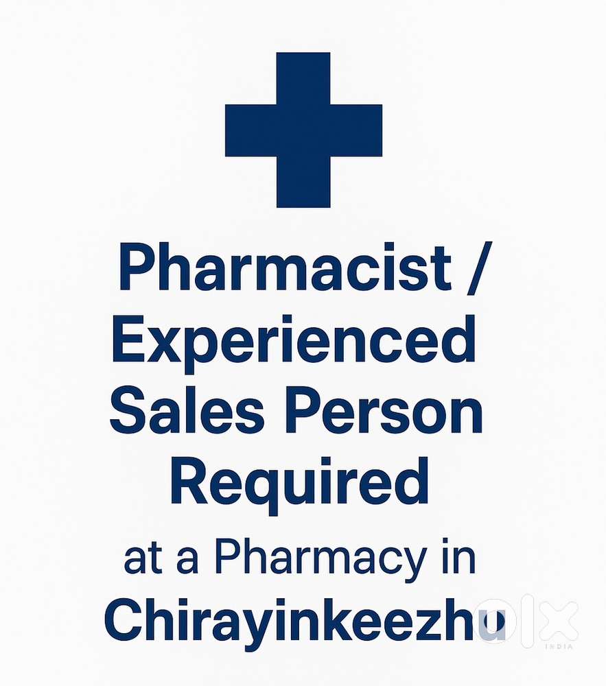 Pharmacist/Sales person Required