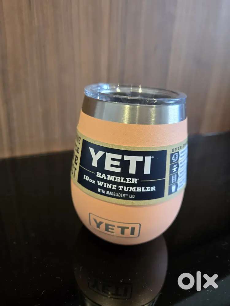 New YETI 10oz Wine Tumbler,Vacuum Insulated,StainlesSteel,MagSliderLid