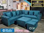 Khwaja Furniture. Luxurious L corner Sofa . Bajaj finance available.