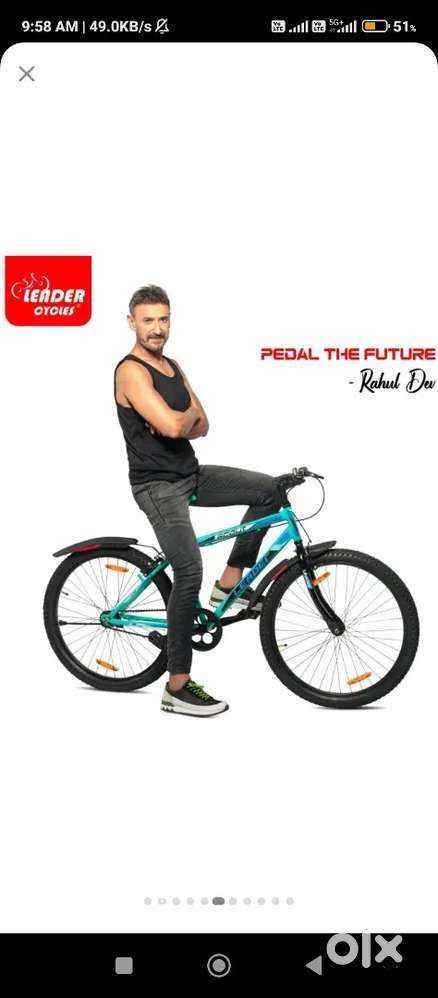 LEADER Scout 26T SEA Blue BLACK for Ride 26 T Mountain Cycle