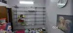 Shop partation and glass shelf
