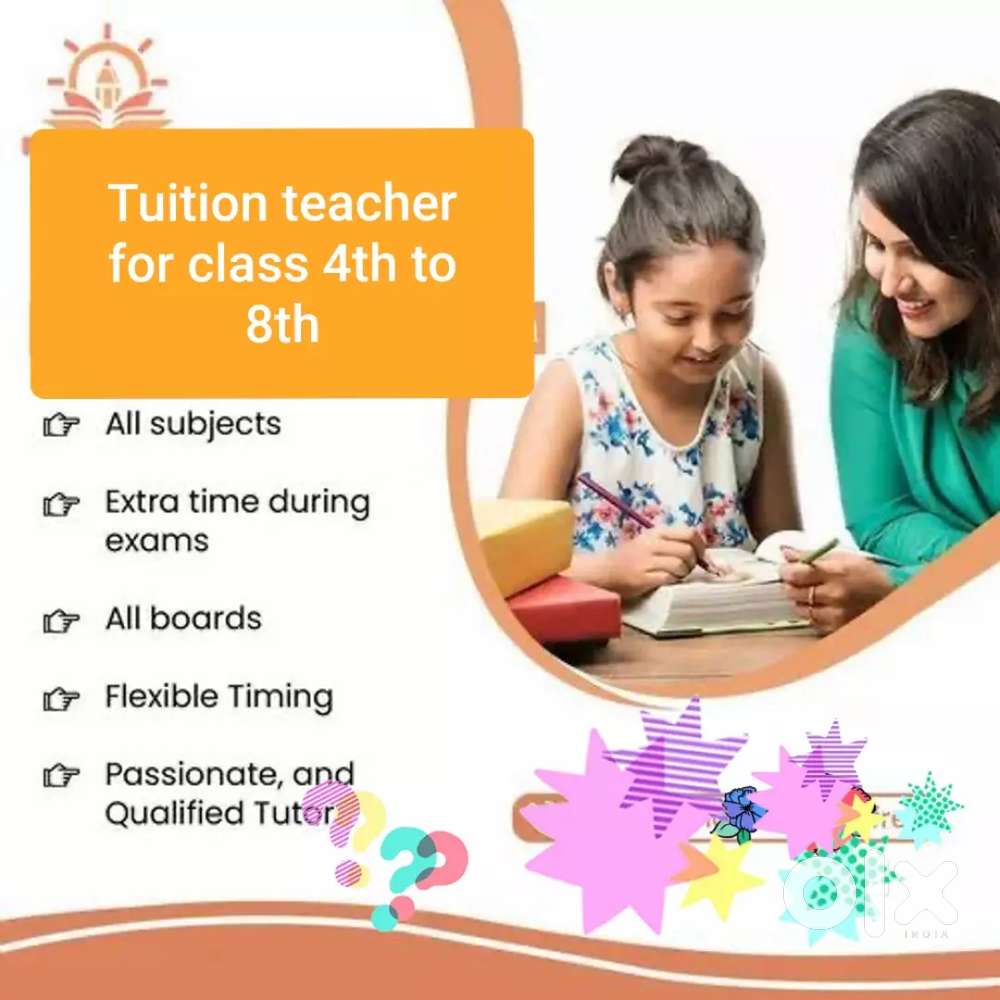 Tuition teacher for students in grades 4 to 8 (All boards)