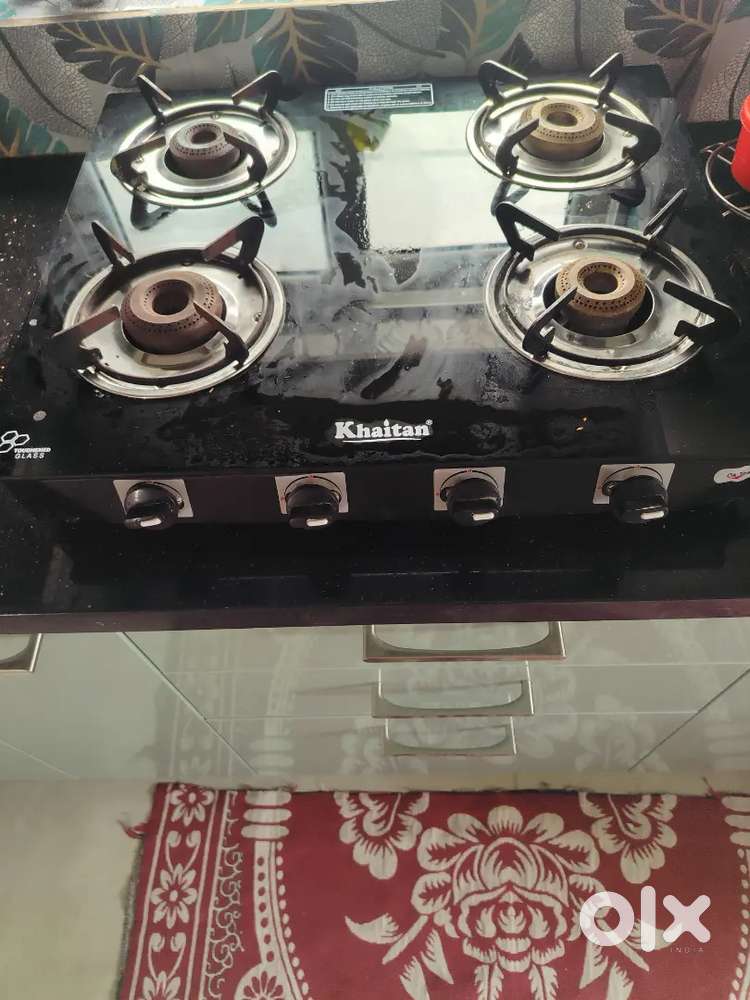 Toughened Glass 4 Burner Stove