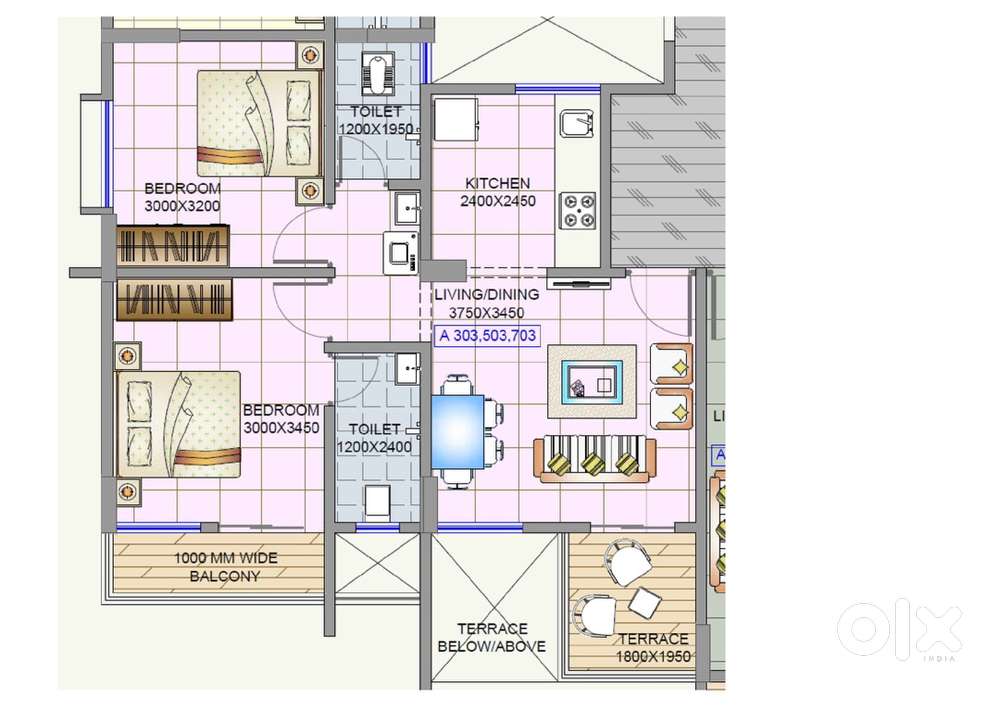 Big 2 bhk 35 lakh non negotiable sea and main road facing