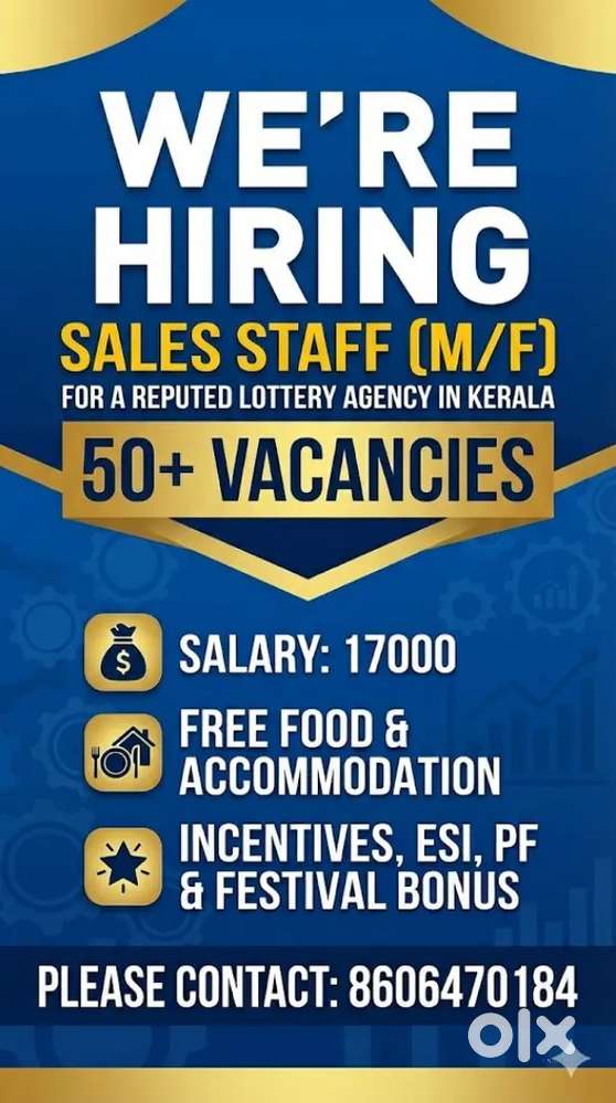 FREE FOOD & ACCOMMODATION, INCENTIVE, ESI, PF, FESTIVAL BONUS