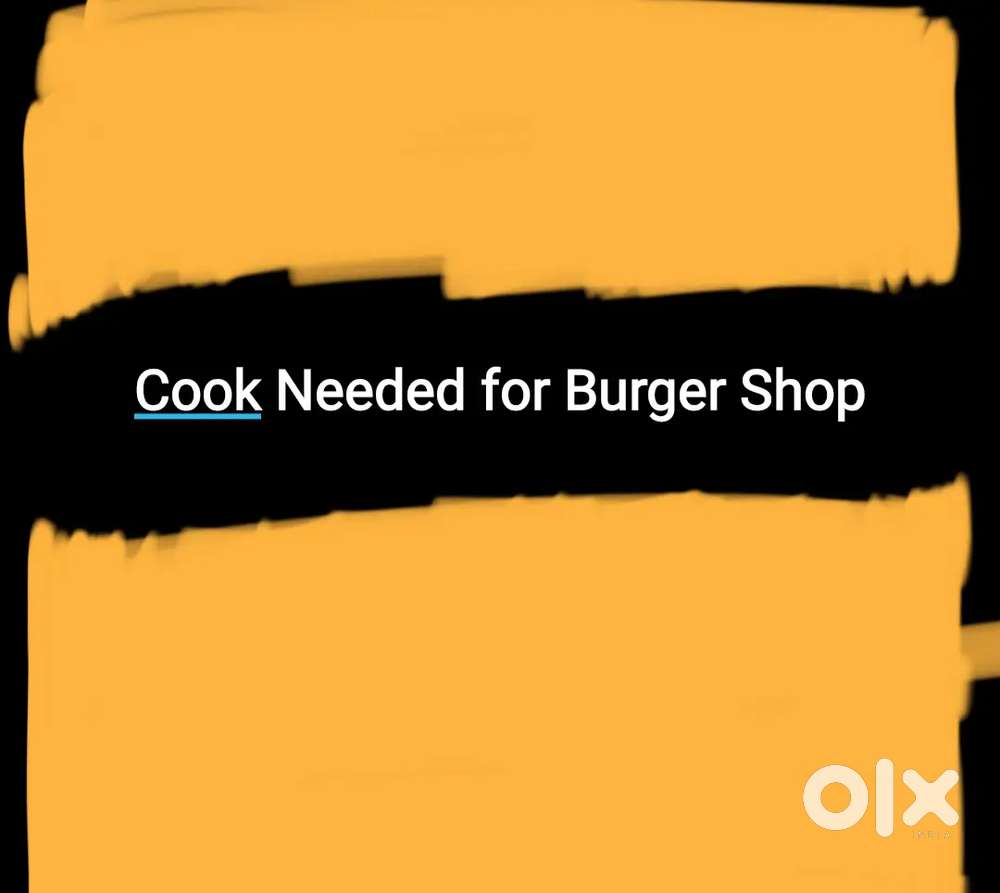Burger Cook for a Cafe