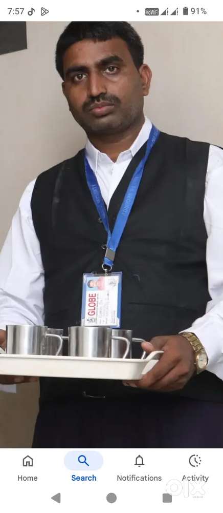 Pantry boy chai Pani saf safai  k liye boy