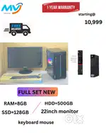 Ram - 8GB DDR3  Hard Disk - 500GB  All Basic Software Loaded  MS Offic