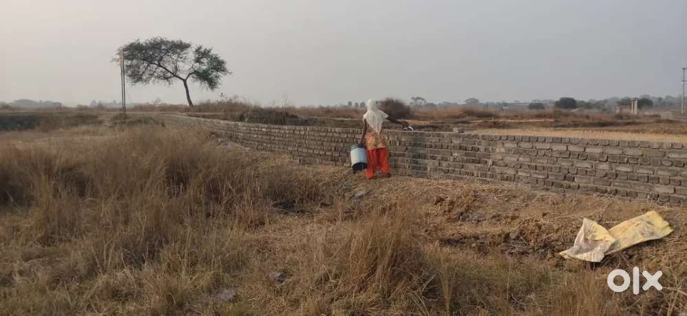 CNT Free Plot For Sell. 1 Acare With Bricks Dimarcation. At HATA. JSR.