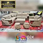 Khwaja Furniture. Comfert L shape sofa. Bajaj finance available.
