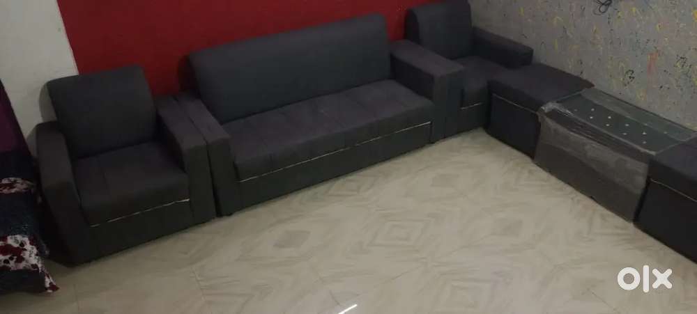 SOFA Set 3+2+1+1+1+1 Grey colour limite use