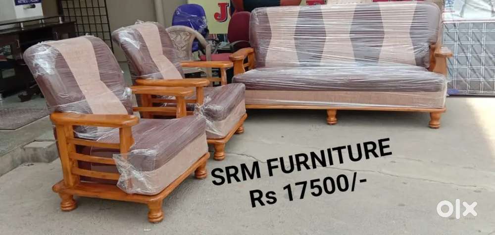 Wooden made 5 seater sofa set