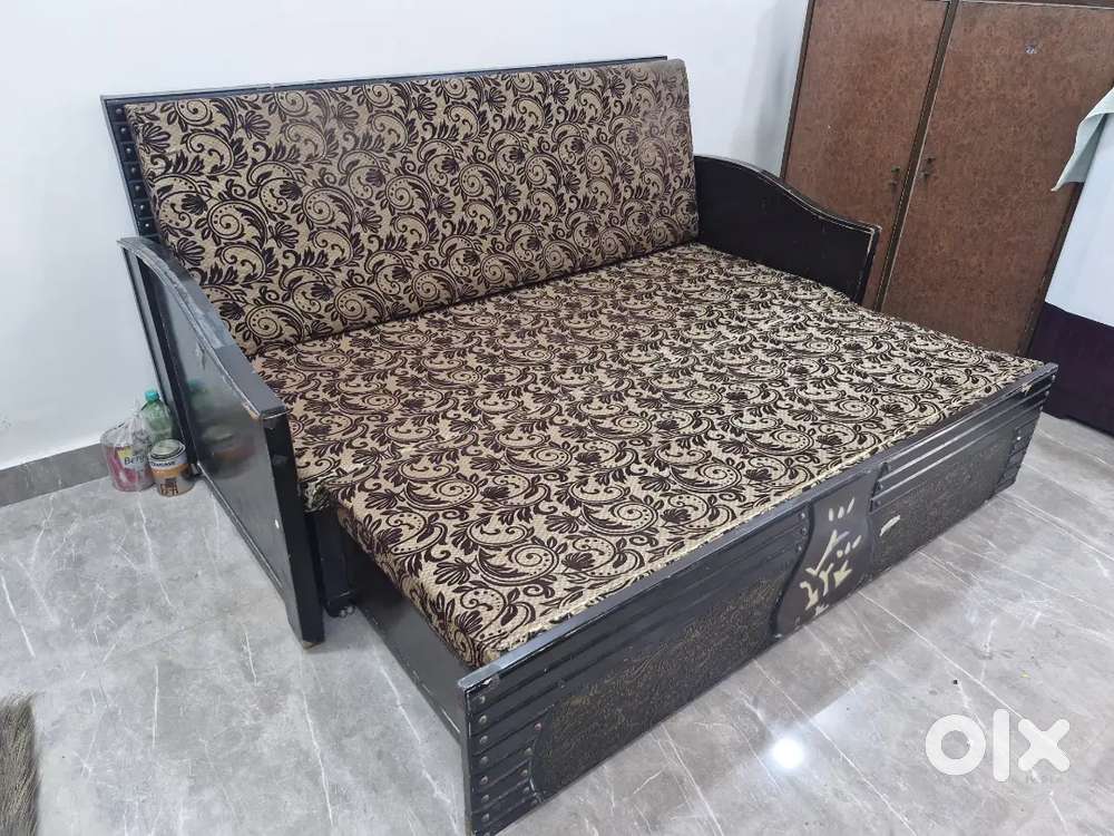 Solid and heavy sofa cum bed