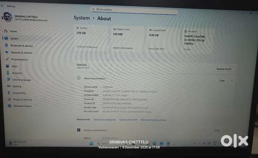 Sell dell laptop i5 10th gen
