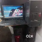 i3 4th gen. Computer set 4gb ram 320 gb hdd with 16 inch moniter