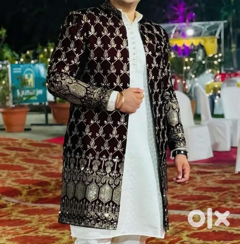 Red Nawabi Jacket