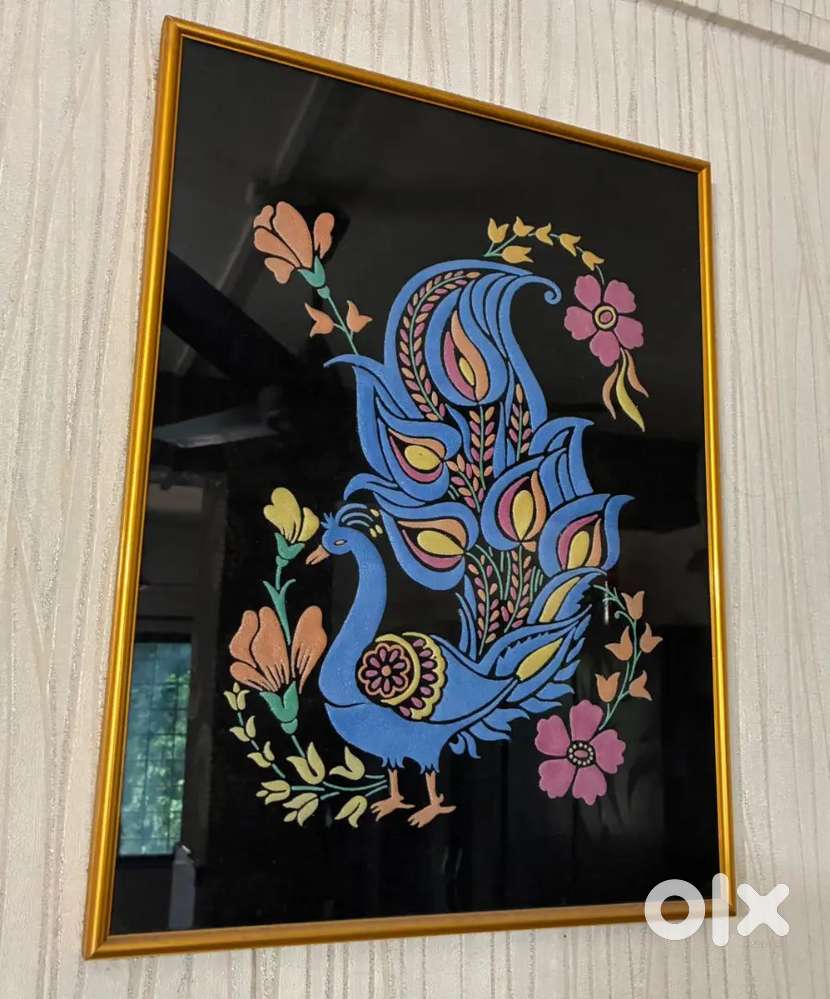 Beautiful and Lucky Peacock Wall Frame for sale.