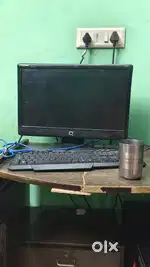 Computer  . Keyboard   mous and led