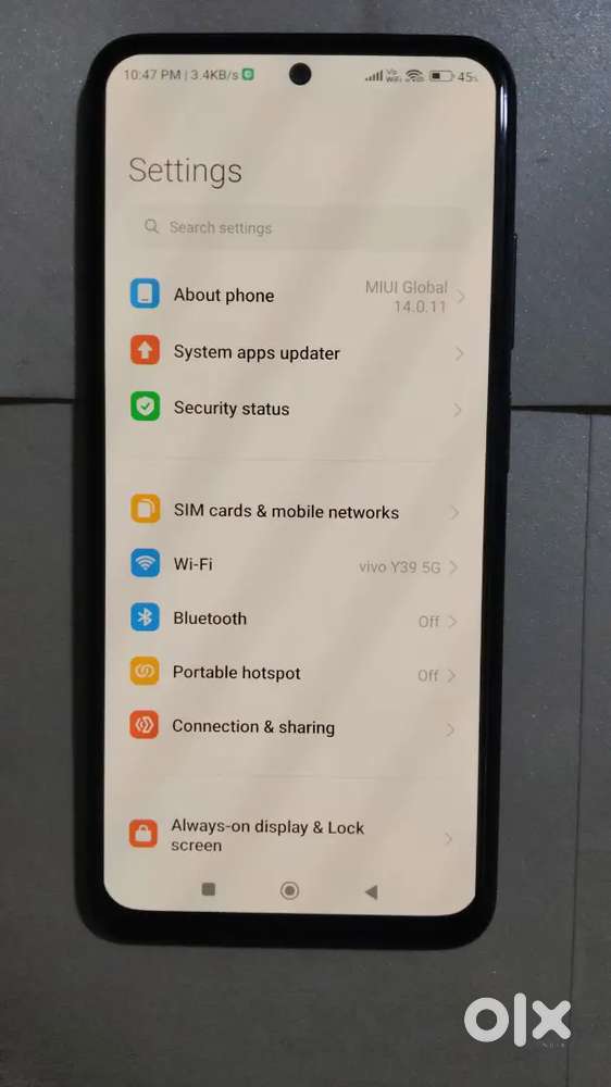 Redmi note 10s 4gsim Model 2022 Box Charger