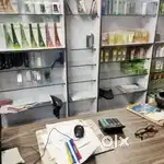 Wooden rack with glass partition only 6 month use ( Urgent sell )