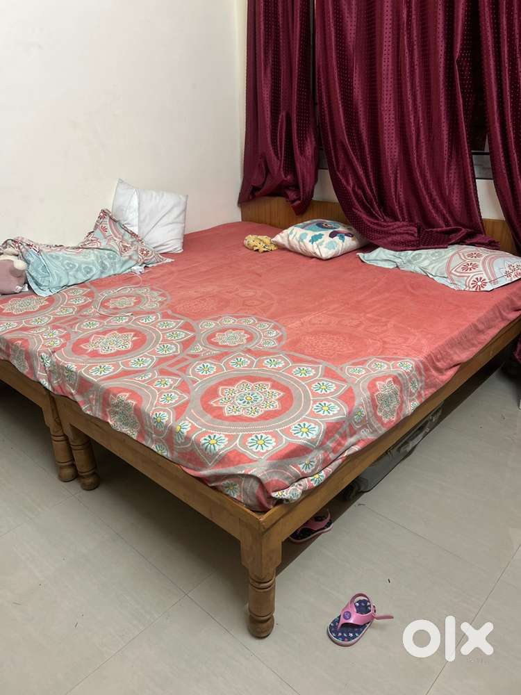 Double bed with matressses