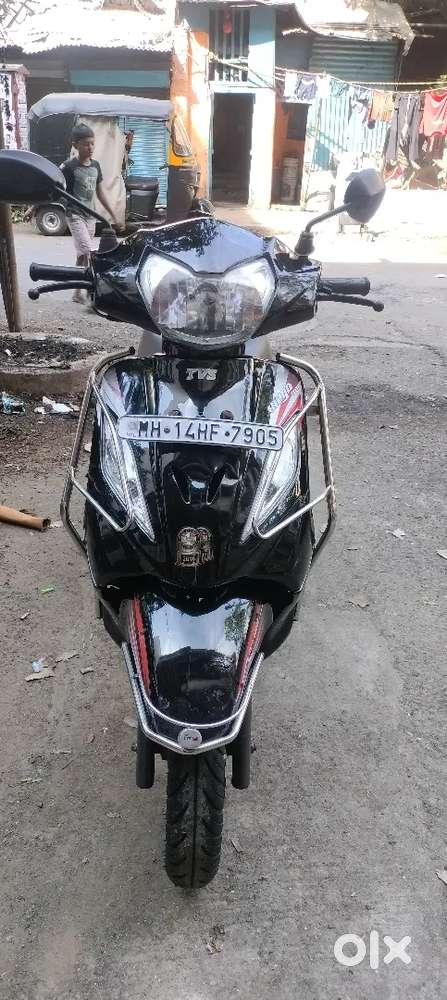 A TVS Wego 110 bike is good condition