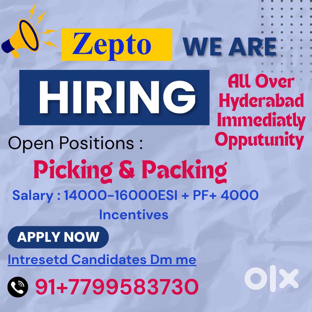 ZEPTO, Blinkit , Instamart Hiring